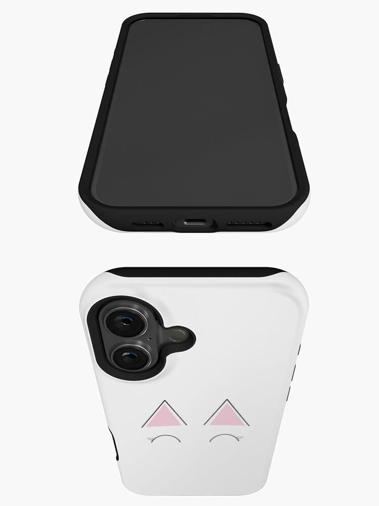 Thumbnail 3 of 4, iPhone Case, Cute cat with eyelashes and big ears designed and sold by Pastel-PaletteD.