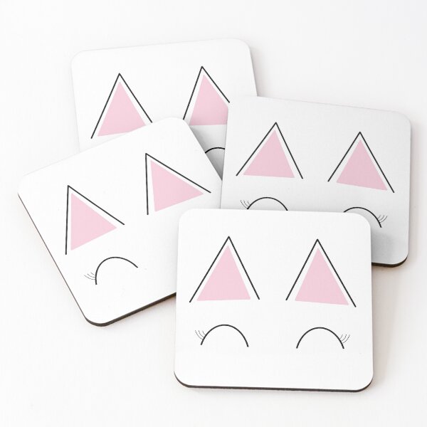 Item preview, Cute cat with eyelashes and big ears designed and sold by Pastel-PaletteD.