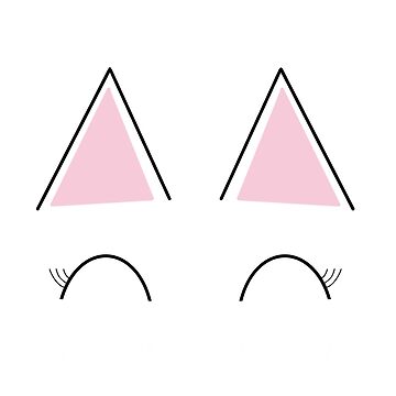 Artwork thumbnail, Cute cat with eyelashes and big ears by Pastel-PaletteD