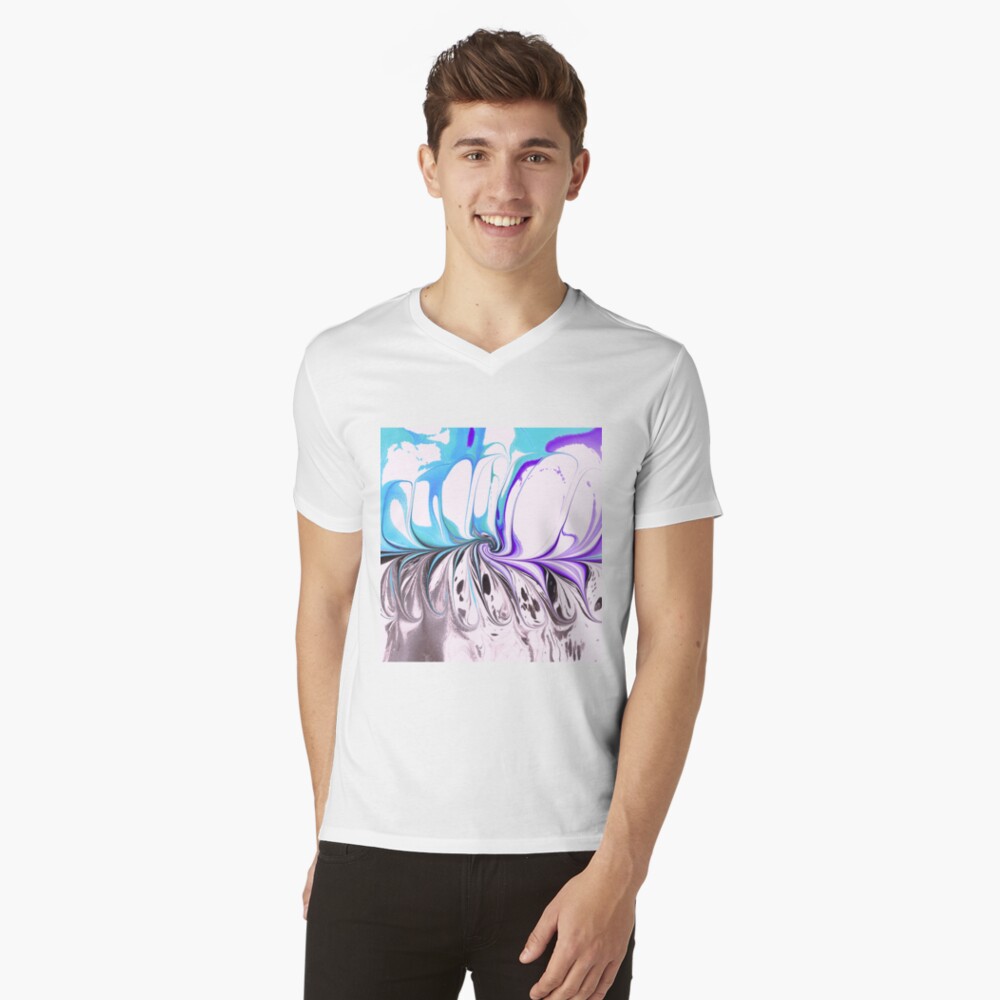 Item preview, V-Neck T-Shirt designed and sold by Marbling4fun.