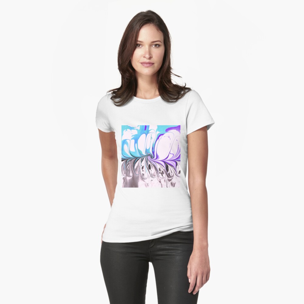 Item preview, Fitted T-Shirt designed and sold by Marbling4fun.