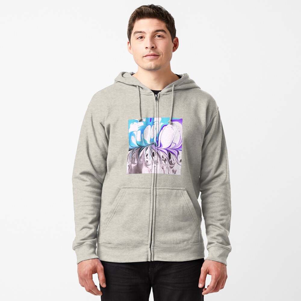 Item preview, Zipped Hoodie designed and sold by Marbling4fun.