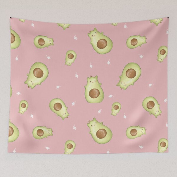Item preview, Avocado cat vegtable pattern  designed and sold by AliciaBarten.