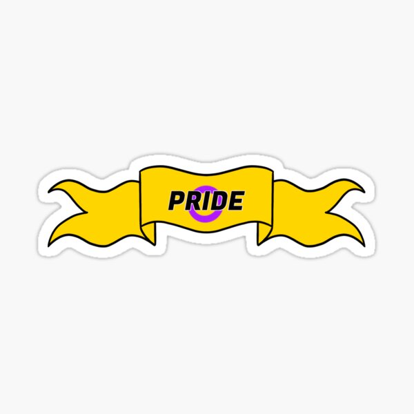 Intersex Pride Banner Sticker For Sale By Toastywaffl3z Redbubble 2018