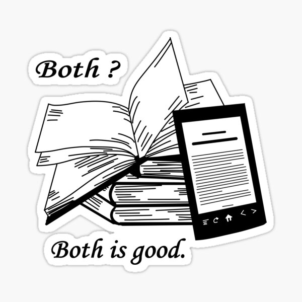 Artikel-Vorschau von Bücher und E-Reader-Zitat, designt und verkauft von Nezumi98.