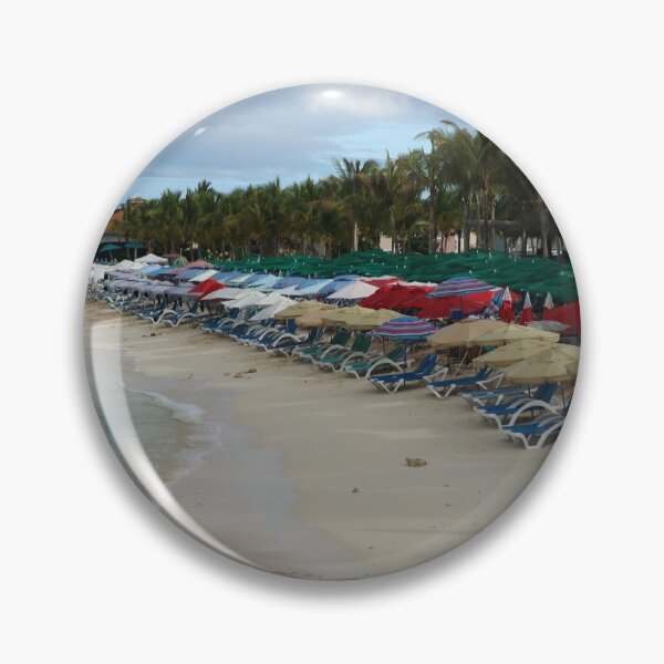 Item preview, Vacation, Caribbean, Island, Grand Turk, Beach, Parasols, Beach Chairs, Colorful, Photography, BebiCervin designed and sold by BebiCervin.