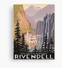 Fantasy valley travel poster Leinwanddruck