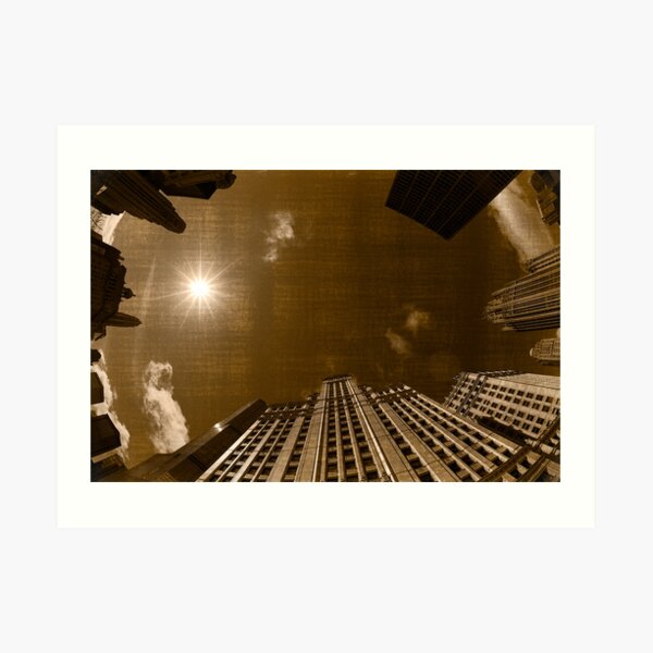 Looking Up, Downtown Chicago Art Print