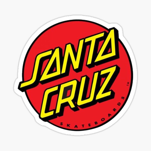 Red Santa Cruz sticker Sticker