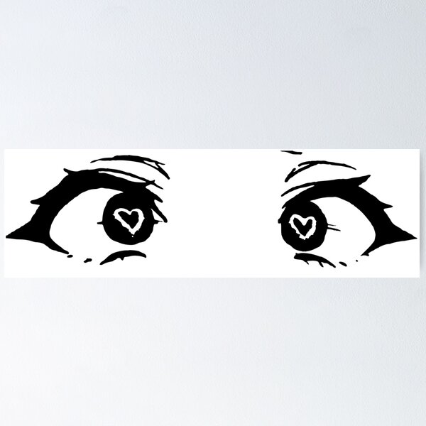 Item preview, Anime heart eyes- black designed and sold by Zetsubou Champloo.