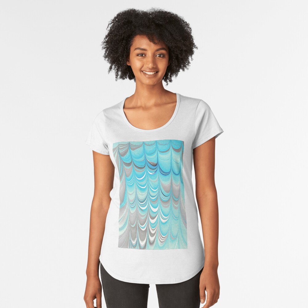 Item preview, Premium Scoop T-Shirt designed and sold by Marbling4fun.