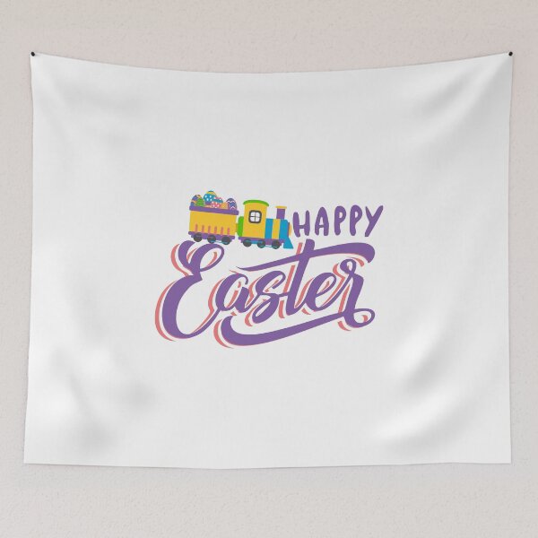 Item preview, Happy Easter train pulling easter eggs gift for toddlers designed and sold by hadleydesigns.