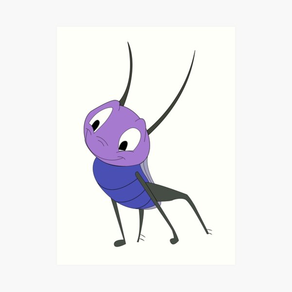 Cri Kee The Lucky Cricket Art Print By L Hdz Redbubble