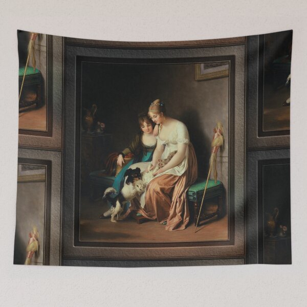 Item preview, La Toilette de Minette by Marguerite Gérard Fine Art Old Masters Reproduction designed and sold by Xzendor7 Digital Art Creations.