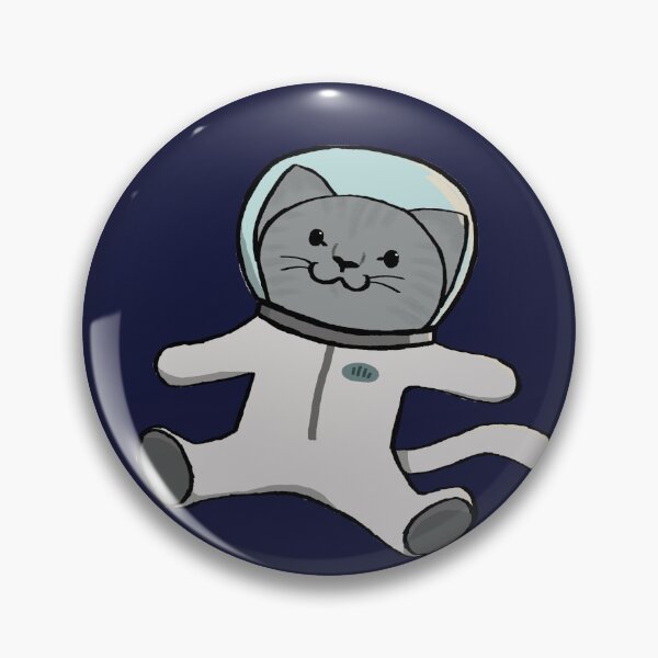 Item preview, space cat designed and sold by JuliaKerczaArt.