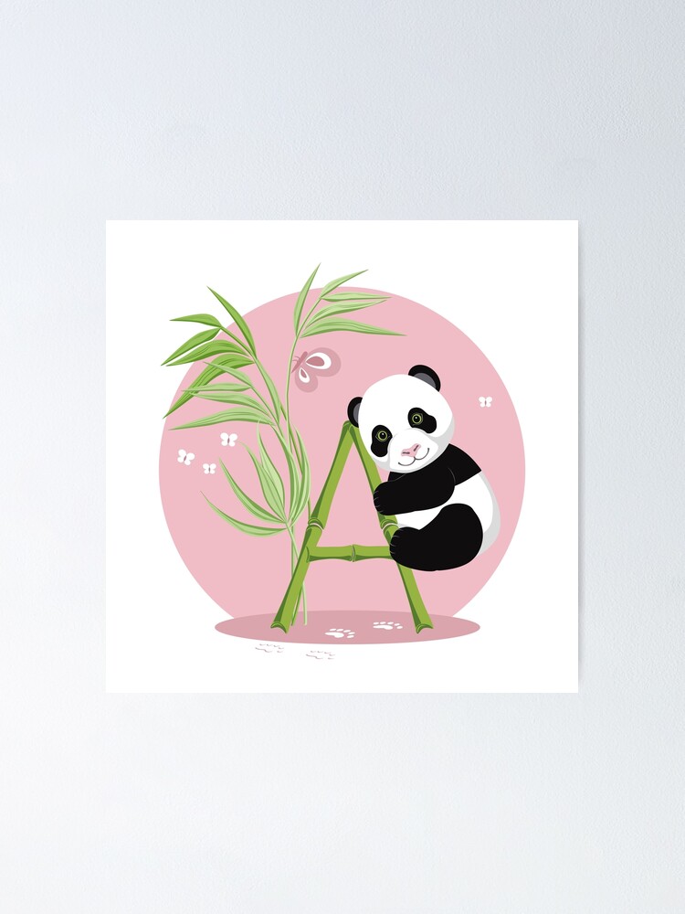 "Alphabet And Panda. The Letter A." Poster For Sale By AlexBlud | Redbubble