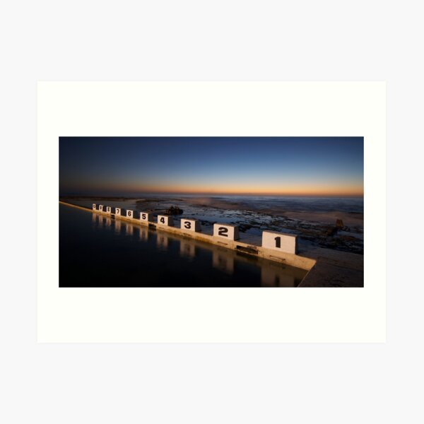 Merewether Ocean Baths at Dawn Art Print