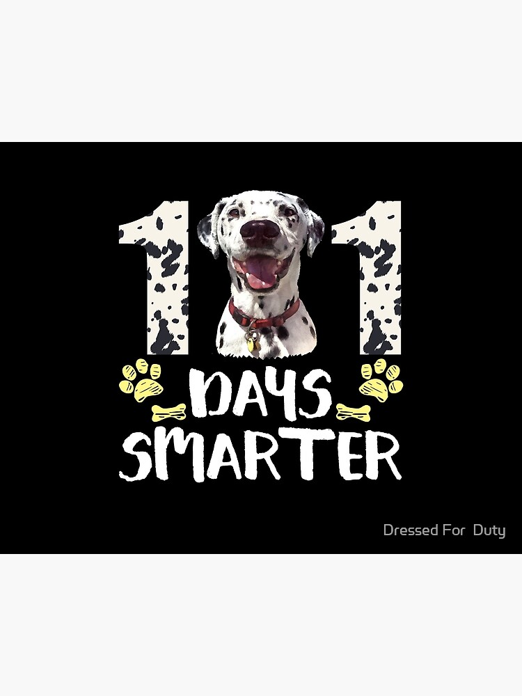 Adorable 101 Days School Dabbing Dalmatian Dog Cute 100 Days Teacher  T-Shirt 