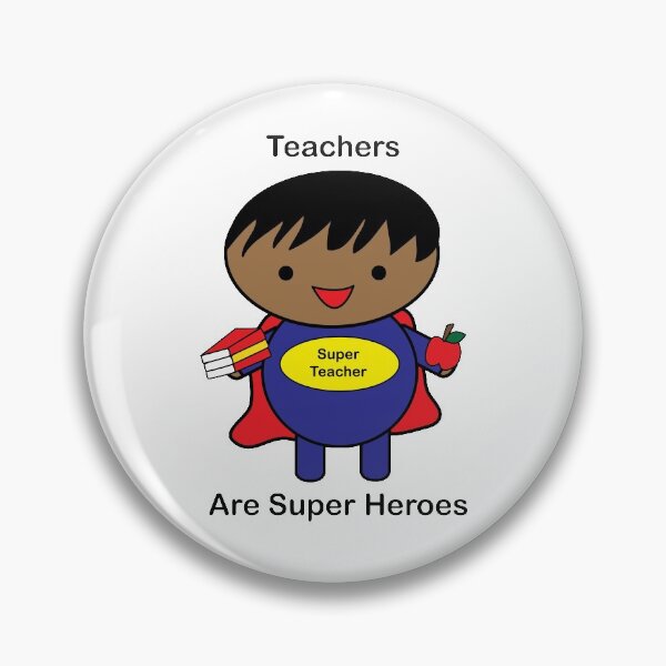 Item preview, Teachers Super Hero African American Black Male designed and sold by ValeriesGallery.