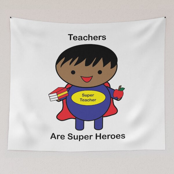 Item preview, Teachers Super Hero African American Black Male designed and sold by ValeriesGallery.