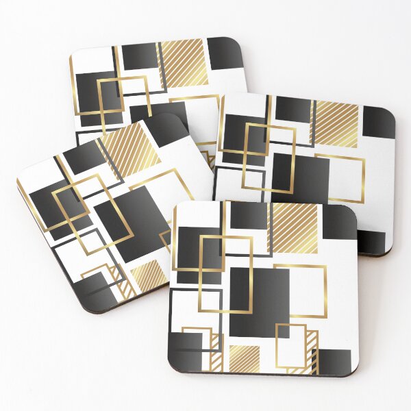 Item preview, Black and Golden Geometric Shapes designed and sold by SoccaTamam.