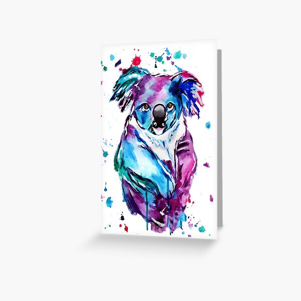 Item preview, Watercolour painting of a Koala designed and sold by SaltySerenity.