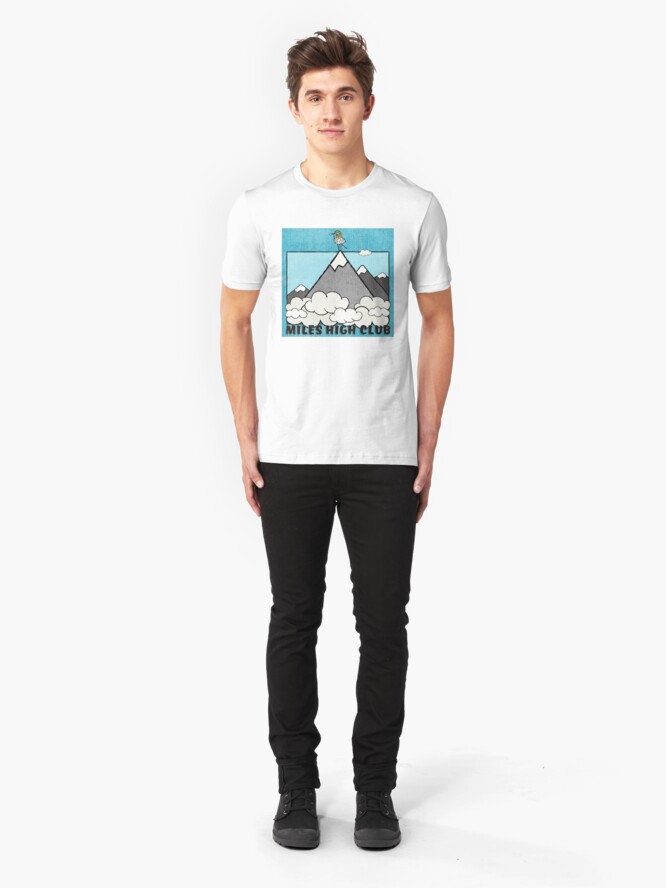 Alternate view of Miles High Club! Slim Fit T-Shirt