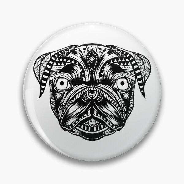 Artikelvorschau, PUG MANDALA entworfen und verkauft von OmaxO.
