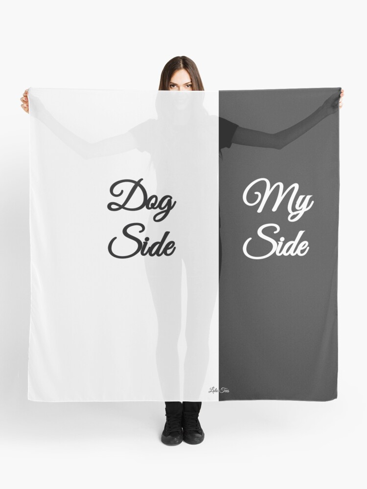 Dog Side My Side Duvet Cover Scarf By Lolotees Redbubble