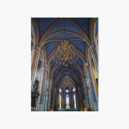 The interior of Zagreb Cathedral. Art Board Print