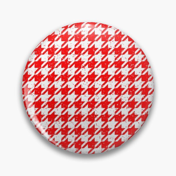 Item preview, Houndstooth Speckled Red and White Pattern designed and sold by MarkUK97.