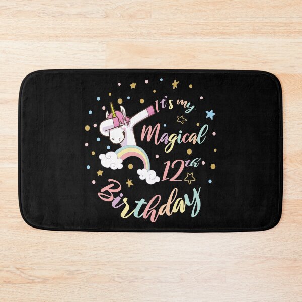 Item preview, It's My Magical 12th Birthday - Dabbing Unicorn Girl B-day graphic designed and sold by Grabitees.