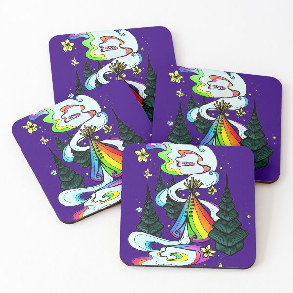 Home Is Where Your Tent Is Coasters (Set of 4)