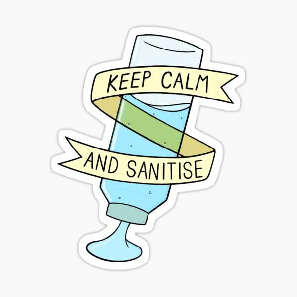 Item preview, Keep Calm and Sanitise designed and sold by BaconPancakes21.