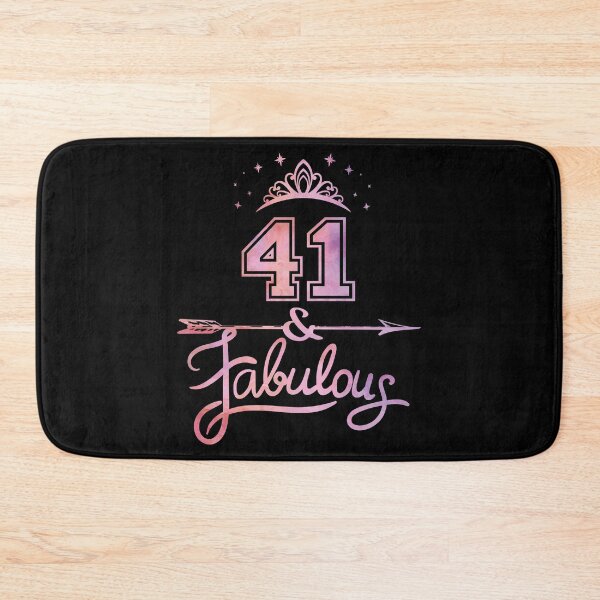 Item preview, Women 41 Years Old And Fabulous Happy 41st Birthday graphic designed and sold by Grabitees.