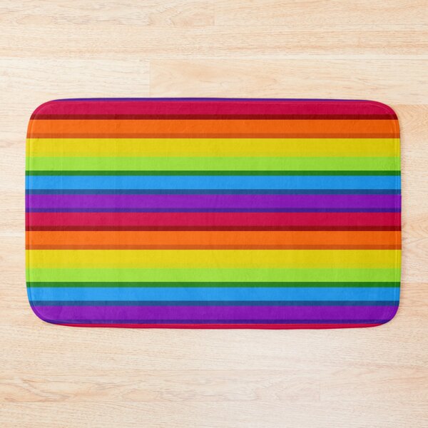 Item preview, Colorful Bright Horizontal Rainbow Stripes designed and sold by wordznart.