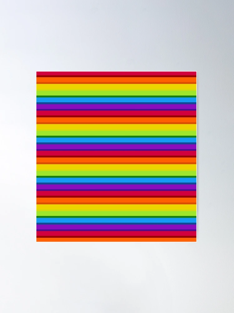 Horizontal Rainbow Stripes Graphic by davidzydd · Creative Fabrica