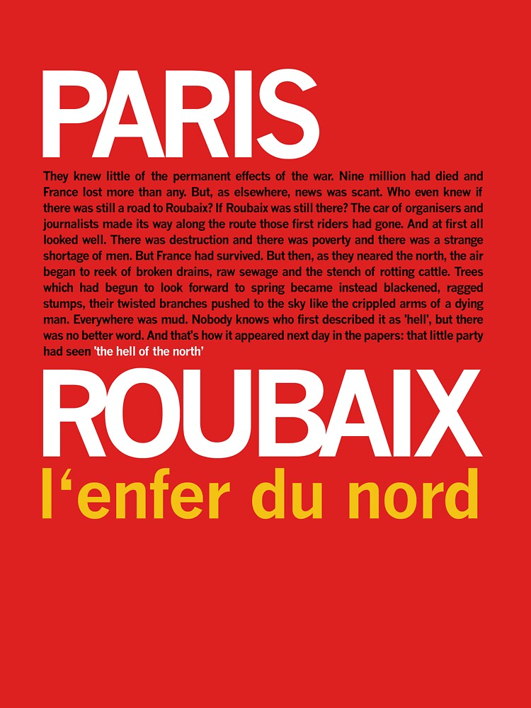 t shirt paris roubaix