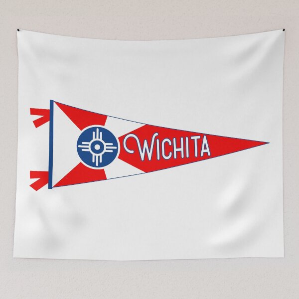 Item preview, Wichita Flag Pennant designed and sold by Decal Mania.
