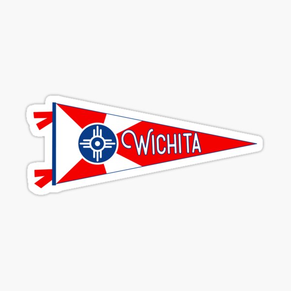 Wichita Flag Pennant Sticker