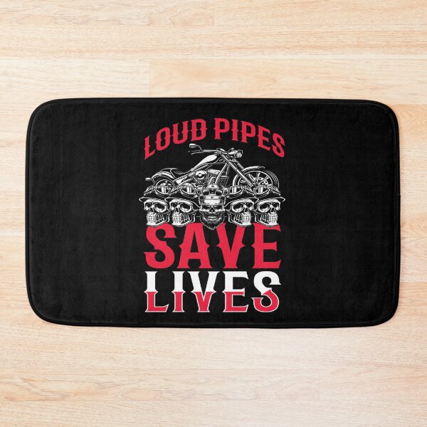 Item preview, Loud Pipes Save Lives Biker Motorcycle Chopper designed and sold by MooonTees.