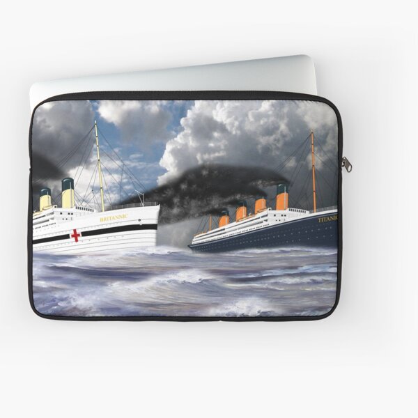 RMS Titanic and her Sister the HMHS Britannic early 20th century Laptop Sleeve