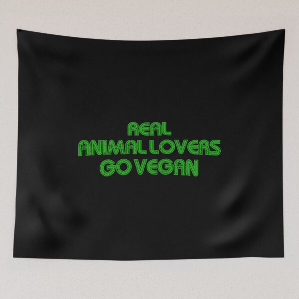 Item preview, Real Animal Lovers Go Vegan! designed and sold by Veganvibez.