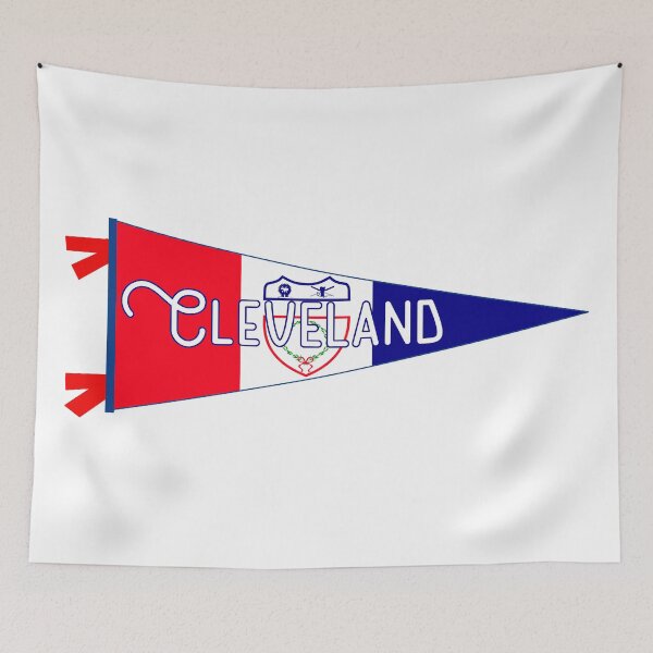 Item preview, Cleveland Flag Pennant designed and sold by Decal Mania.