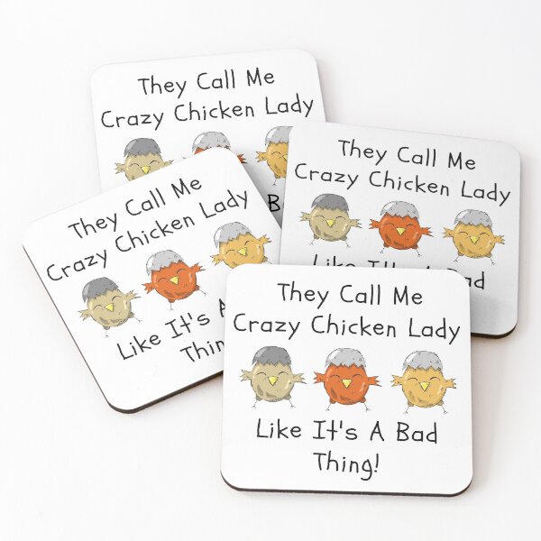 Item preview, They Call Me Crazy Chicken Lady designed and sold by PartridgeDesign.