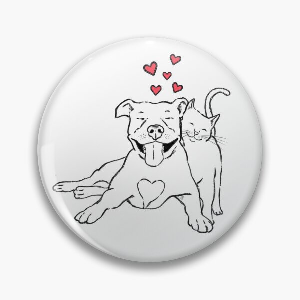 Item preview, Pitties & Kitties, Pitbull and Cat Lovers designed and sold by Furkid Studio.
