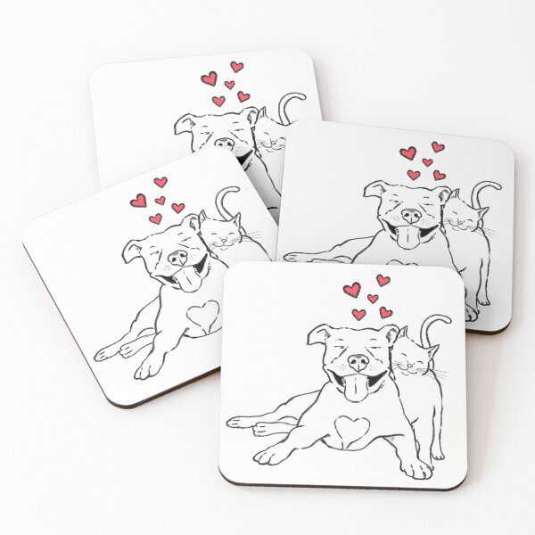 Item preview, Pitties & Kitties, Pitbull and Cat Lovers designed and sold by Furkid Studio.