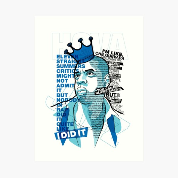 Jay-Z Eleven Straight Summers Art Print