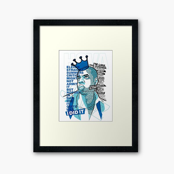 Jay-Z Eleven Straight Summers Framed Art Print