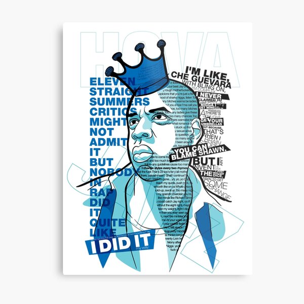 Jay-Z Eleven Straight Summers Metal Print